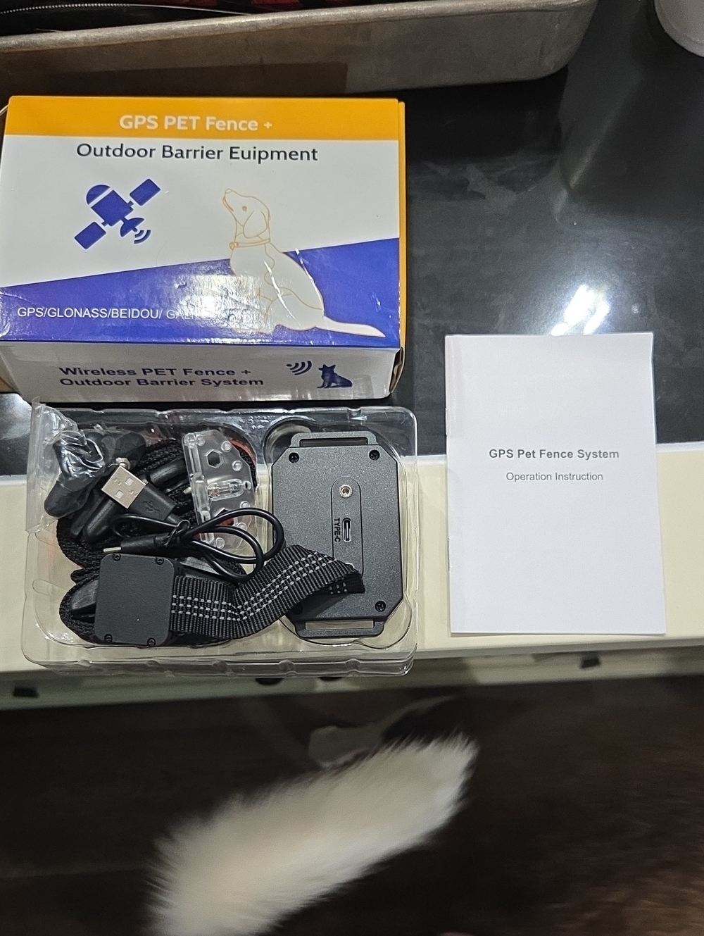GPS Pet Fence Outdoor Barrier System - Black (Unbranded)